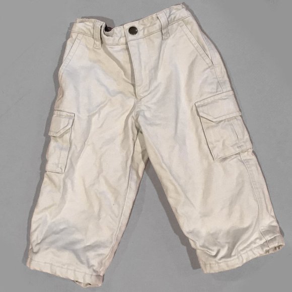 Baby GAP Lined Khakis - Elastic Waist- Warm Cozy Pants - Boys Size - 18-24m - Picture 1 of 2